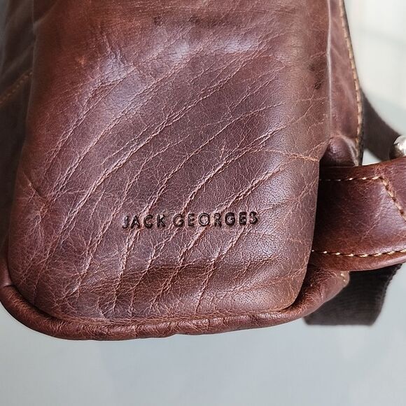 Jack Grorges Voyager Leather Convertible Adventurecore Dark Acedemia Bag main image 11
